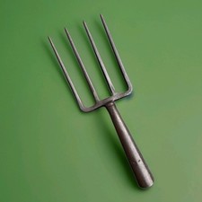 Vintage Garden Fork 🌿 P316 (4 Prong Old Gardening Tool Head)