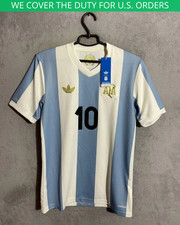 Messi Argentina Jersey 50th anniversary Football Soccer Shirt Adidas Men Size S