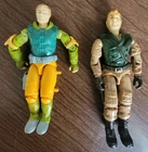 Lot Of 2 Vintage 1990 GI Joe Action Figures CAPTAIN GRID-IRON & MAJOR STORM