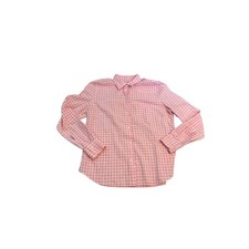 UNTUCKit Womens Pink White Gingham Cotton But...