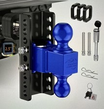 Adjustable Trailer Hitch -Drop Hitch Fits 2.5-Inch Receiver -6" Drop/Rise
