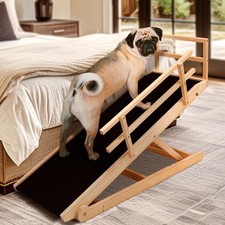 Lilypelle Dog Ramp for Bed, Adjustable Pet Ramps for Dog Non-Slip Rubber Surface