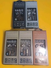 Sentry Metalbuds Ear Buds w/ Mic noise Isolation Tangle-Free Cord Lot Of 5