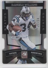 2010 Donruss Elite Black Status Die-Cut 22/24 DeAngelo Williams #13 1x9