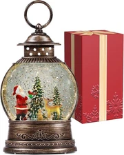 Snow Globe Christmas Decorations Indoor, Snowman Light Up Musical Snow Globes...