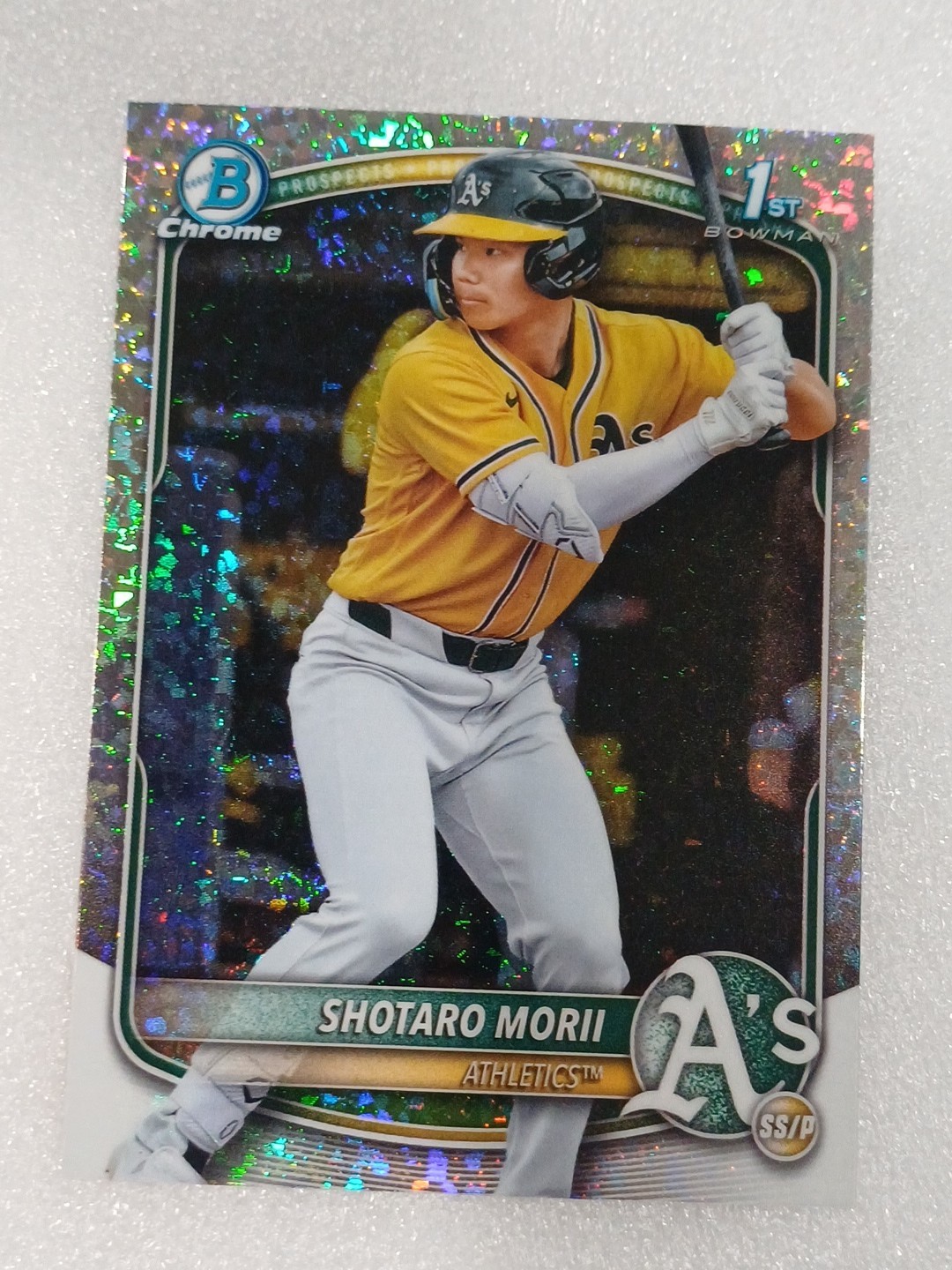 2025 Bowman Chrome Prospects Shotaro Morii Mini Diamond Refractor #BCP125 1st RC