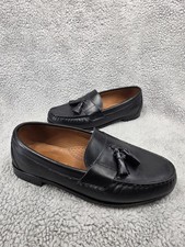 Size 12 3E Allen Edmond Schreier 50190 Black Leather Tassel Loafers Men  s