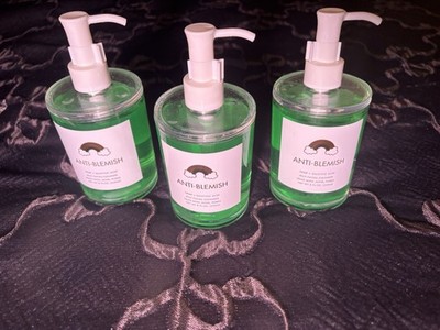 Lot of 3 Anti-Blemish Jelly Face Cleanser w/ Hemp + Salicylic Acid 8 fl oz