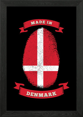 MADE IN DENMARK Framed Wall Art Poster Canvas Print Picture