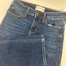 Abercrombie Kids Straight Jeans Kids 9/10 Dark Wash Excellent Adjustable Waist