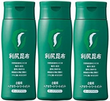 Rishiri Konbu Hair Color Treatment White Hair Dye Dark For Brown 200g x 3 NEW