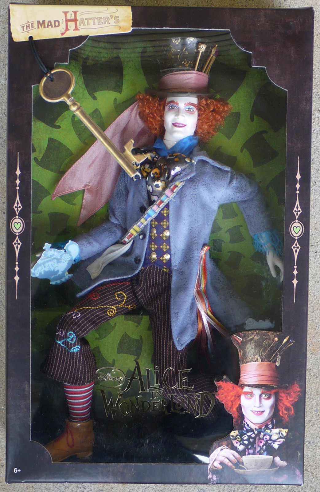 Disney Alice in Wonderland Barbie Collector The Mad Hatter D