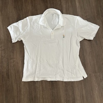 JW Anderson x Uniqlo Men's White Polo Shirt XL  Cotton Short Sleeve