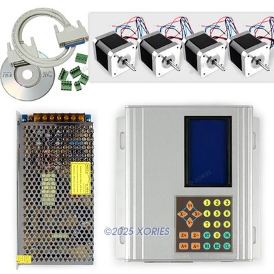 Upgraded Revolutionary CNC Stepper Driver & Box, Keypad,Display,Nema17 Motor,PSU