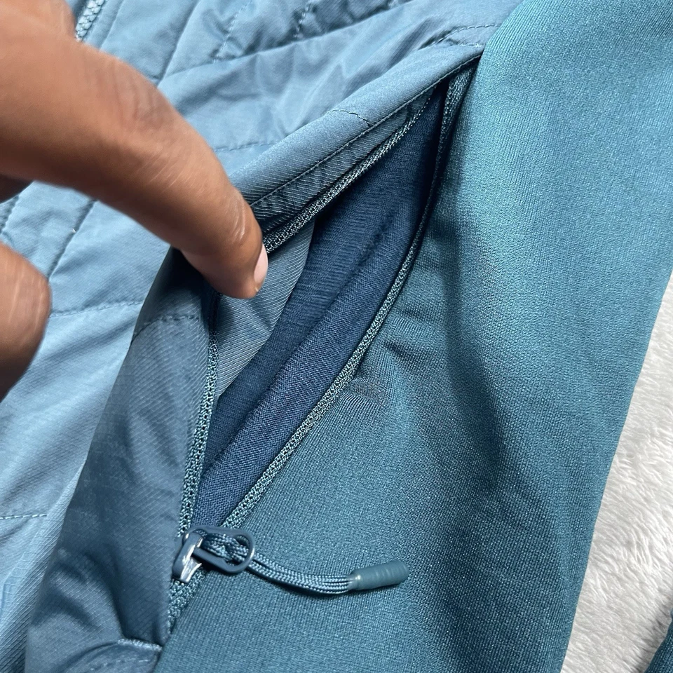 Chaqueta Smartwool Smartloft para mujer M lana merino aislada cremallera completa azul 002806 Foto 2 de 4