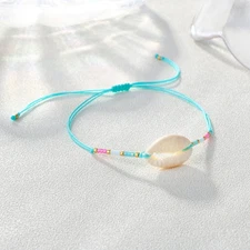 KELITCH Lovely Shell Bracelets Colorful Miyuki Bracelets Adjustable Bohomian