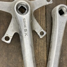 Vintage Crankset 165 Old School BMX Bike Cranks Miyata Sakae 49T 1980s Dustcaps - La Paz County