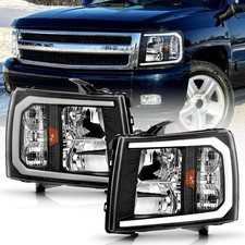 - for 2007-2013 Chevy Silverado 1500 2500 3500 Upgrade LED Tube Headlights Headl