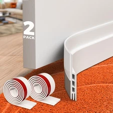 Holikme 2 Pack Door Draft Stopper Sheets, Rolls & Strips Under Door Draft Blo...
