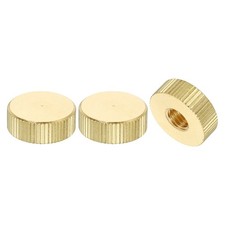 Knurled Thumb Nuts, 3Pcs M8 Brass Nut Flat Head Blind Hole for 3D Printer Part