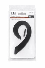 Reliabilt Metal House Number 9, 4 in, Black Finish