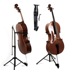 Cello Stand with Bow Hook - Adjustable, Sturdy Support for All Size Cellos - ...