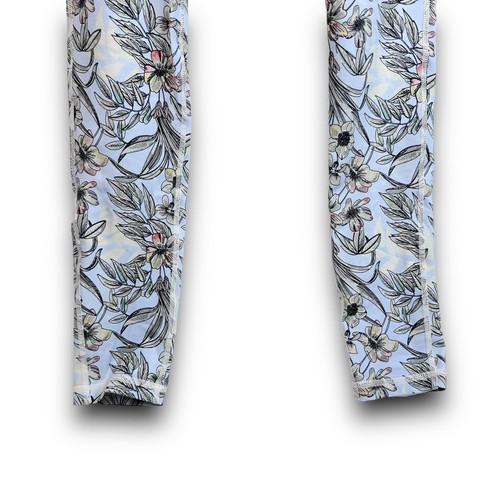 Reggiseno sportivo mono B blu stampa floreale leggings abbigliamento attivo set abbinato taglia small - Foto 5 di 10