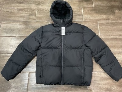 New Hollister Ultimate Puffer Collection Men s Large Black Full Zip Coat Jacket