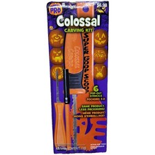 Pumpkin Pro Colossal Pumpkin Carving Halloween Kit, 4 Tools, 6 Stencils 104 