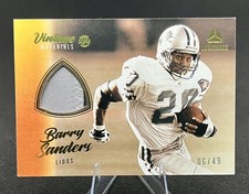 BARRY SANDERS -2022 Panini Luminance - Vintage Materials #VM-BSA Prime GOLD /49