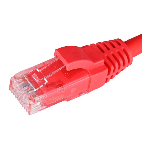 Cablenet 10m Cat5e RJ45 Red U/UTP LSOH 26AWG Snagless Booted Patch Lead