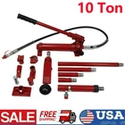 10 Ton Porta Power Kits Hydraulic Jack Air Pump Lift Ram Body Frame Repair