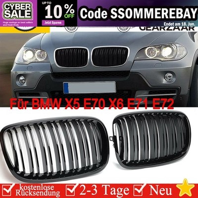 Sport Frontgrill Ersatz für BMW X6 E71 2008-2014 ABS-Kunststoff Paar Satz L+R