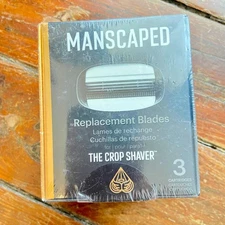 NEW Manscaped The Crop Shaver 3 Cartridge Replacement Blades Sealed