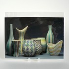 POOLE POTTERY POSTCARD FREEFORM VASES 1950S BAMBOO LOOPS BASKET HARLEQUIN ROPE