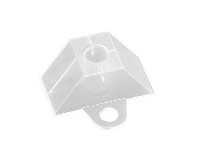 Gutta Abstandshalter Trapez 70/18 für Kunststoffplatten transparent Pack = 100 S