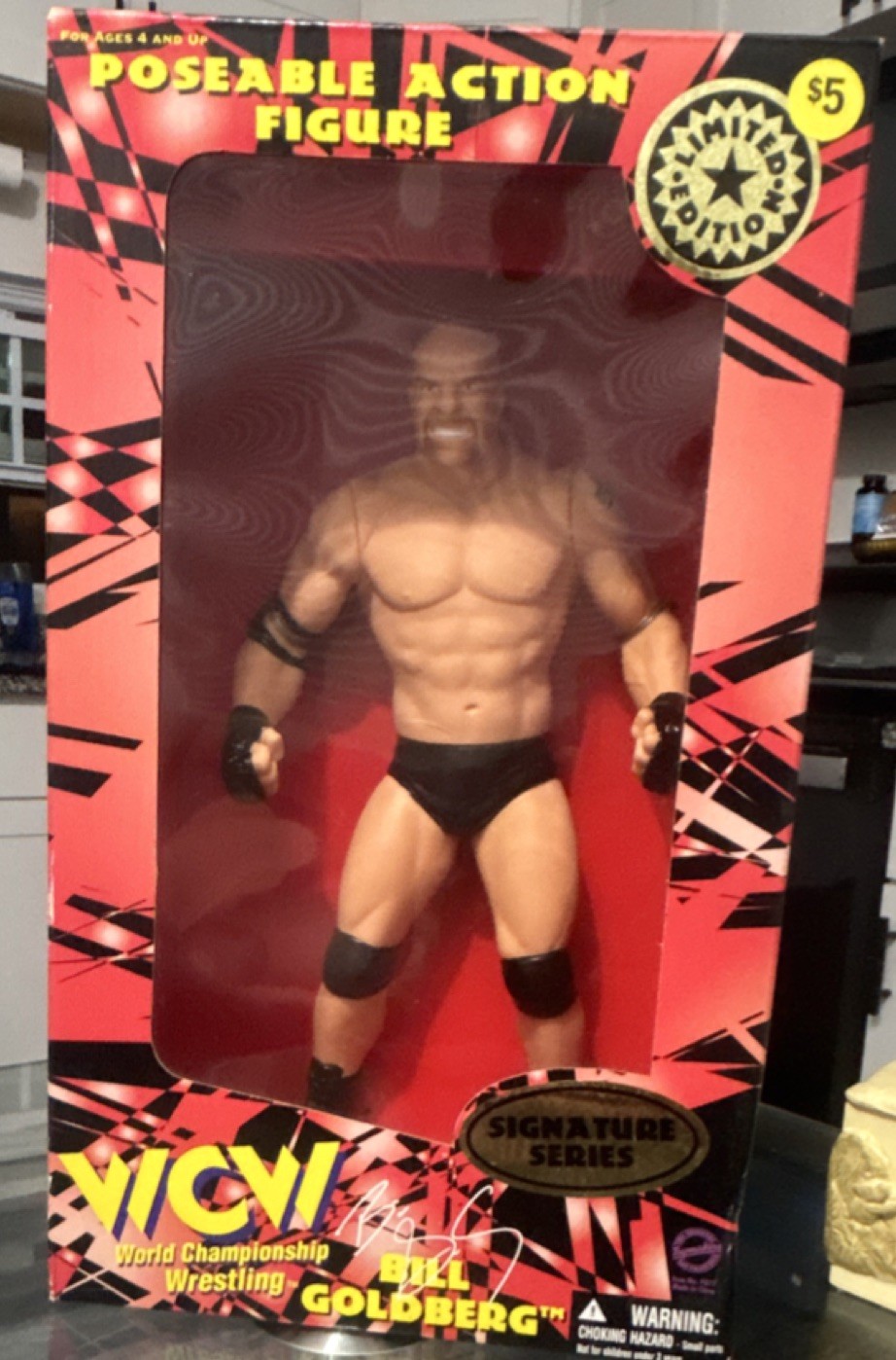 WCW Bill Goldberg Signature Series Limited Edition NEW Seale