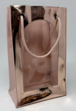 Bath & Body Works Pink Chrome Shiny Gift Bag  Reusable