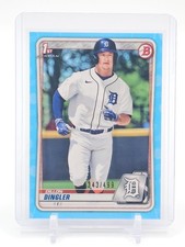 DILLON DINGLER 2020 BOWMAN DRAFT 1ST SKY BLUE ROOKIE /499 #BD-144 TIGERS Q5537
