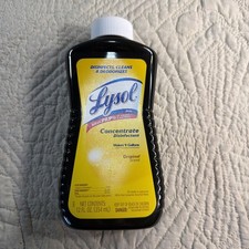 Lysol Concentrate Disinfectant Original Scent 12 fl oz Makes 9 Gallons NEW Full