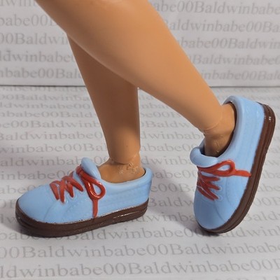 KS ~ SHOES FITS KEN MADE TO MOVE CALI GIRL GUY BLAINE BROWN BLUE TENNIS SNEAKERS