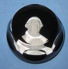 Franklin Mint Baccarat Cameos in Crystal ~ Admiral de Grasse — photo 1