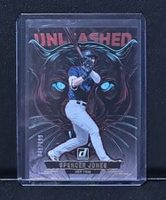 2025 Donruss Baseball SPENCER JONES Unleashed SILVER HOLO #/199 NY Yankees No. 8