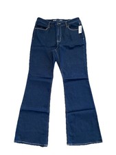 Old Navy Women's 12 High-Waisted Wow Flare Jeans Dark Wash NWT
