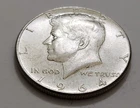 1964 Kennedy Half Dollar • 90% Silver • Circulated Example • As Shown   X152