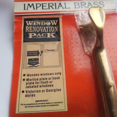 Imperial Messing Fenster Renovierungspaket Riegel Schloss Messingware Security Vintage