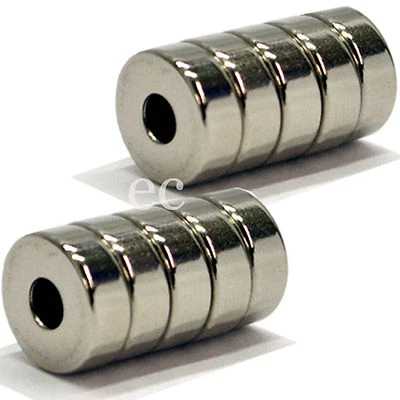 ECMAGNET 20mm x 4mm With 5mm Hole Very Strong Neodymium Disc Magnet With Hole