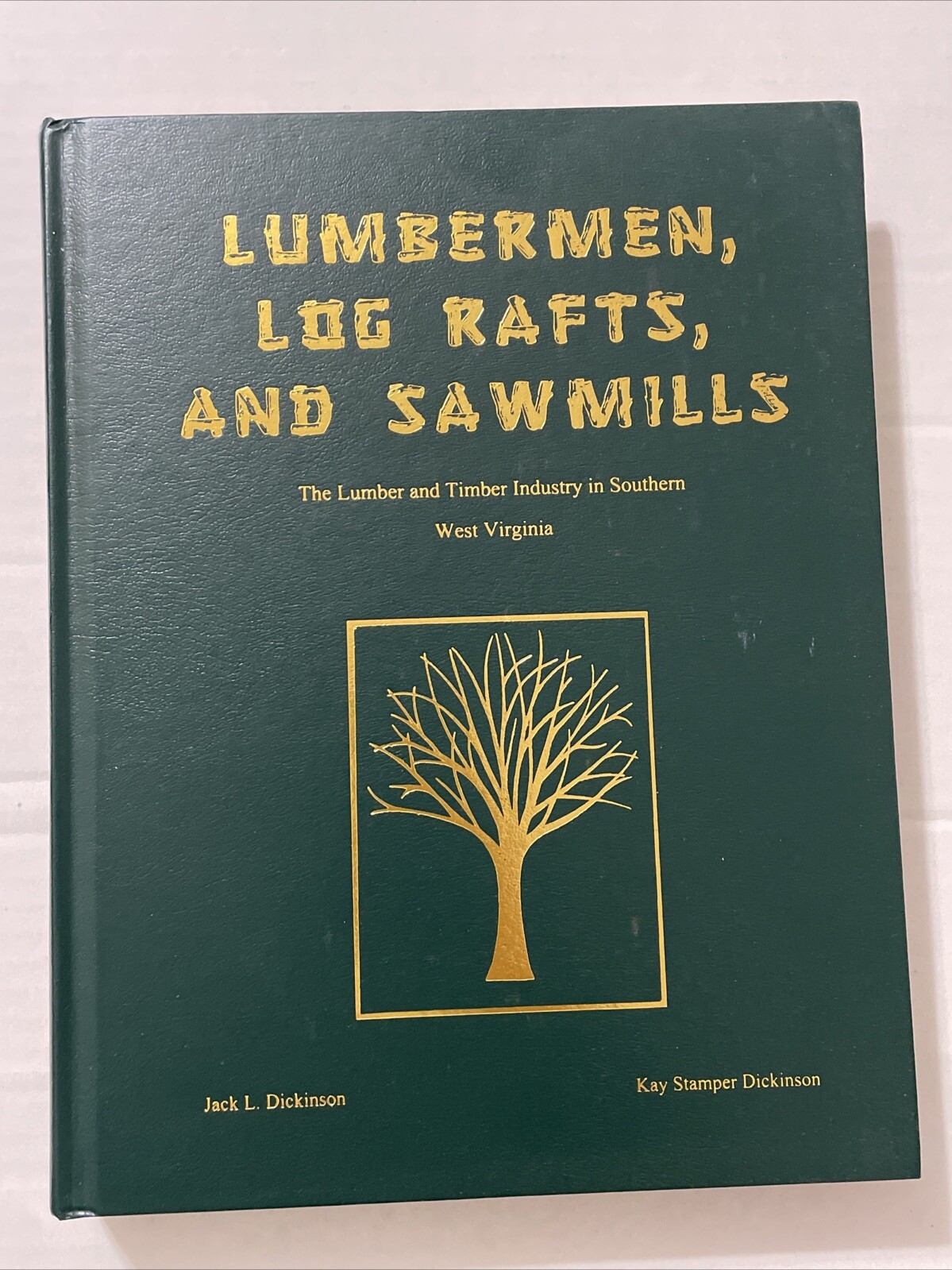 Signed LUMBERMEN LOG RAFTS AND SAWMILLS Timber Industry West Virginia