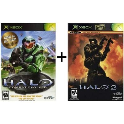 Halo 1 And Halo 2 Bundle Xbox And Compatible For Xbox 360 Very