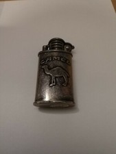 Camel Cigarettes Antique Silver Lighter Used